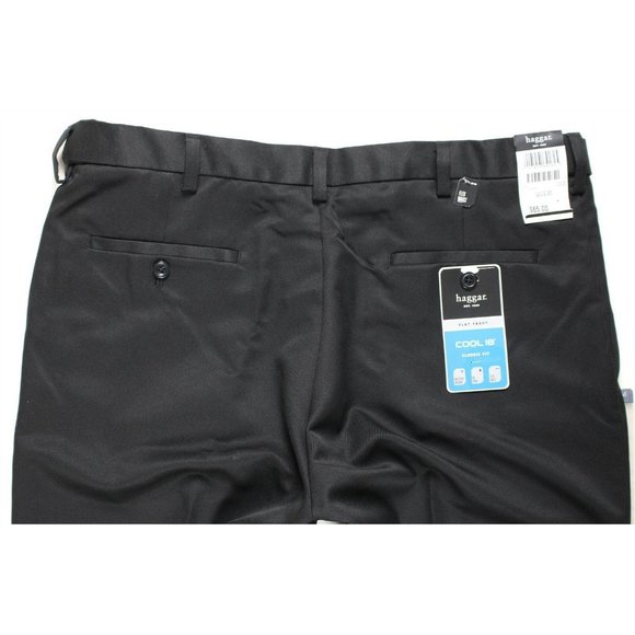 NWT Haggar Cool 18 Performance Chino Golf Pants MENS 38 x 30 Black - Picture 5 of 7